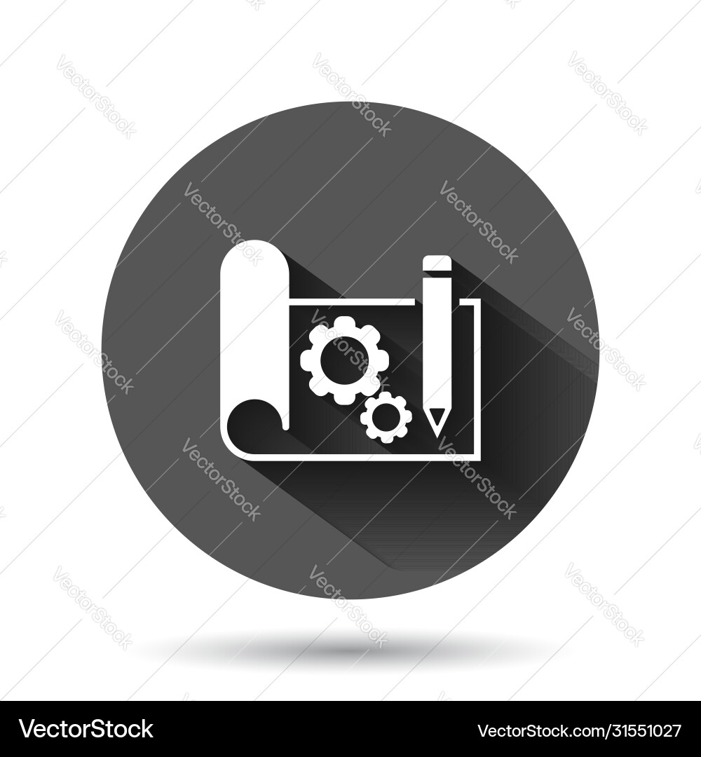 Prototype icon in flat style startup on black Prototype icon in flat style startup on black vector image