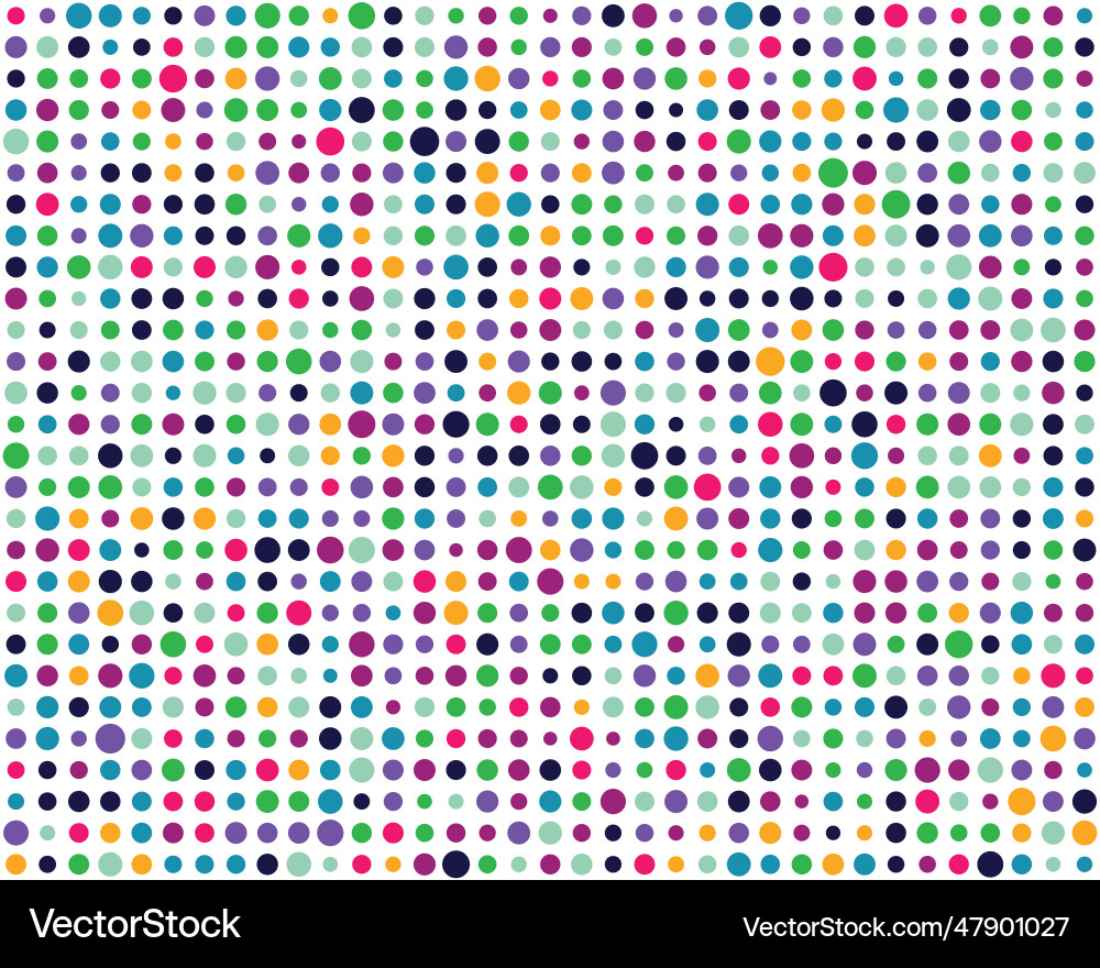 Seamless pattern with colorful circles vector image