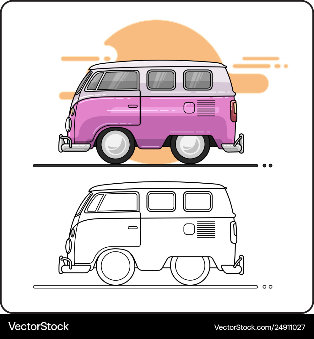 Side View Holiday Cars Vector Image