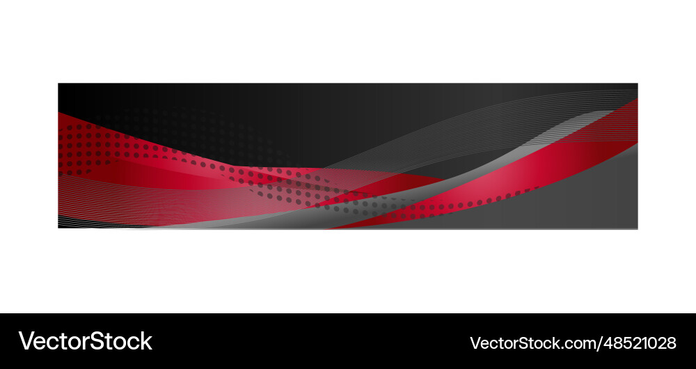Abstract dynamic wavy horizontal header or banner vector image