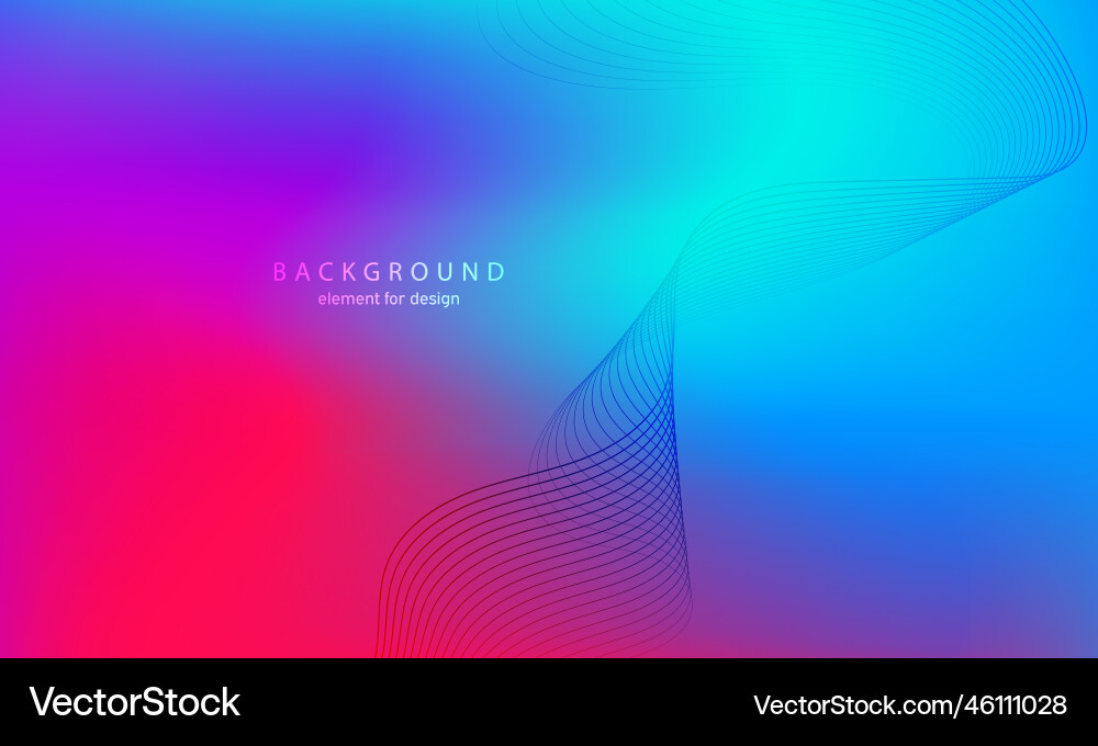 Abstract gradient background wave element Abstract gradient background wave element vector image