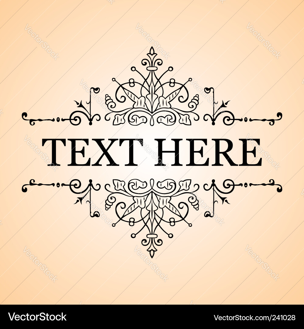 Elegant frame Royalty Free Vector Image - VectorStock