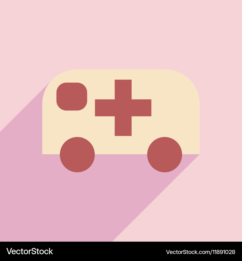 Flat with shadow icon and mobile application Vector Image