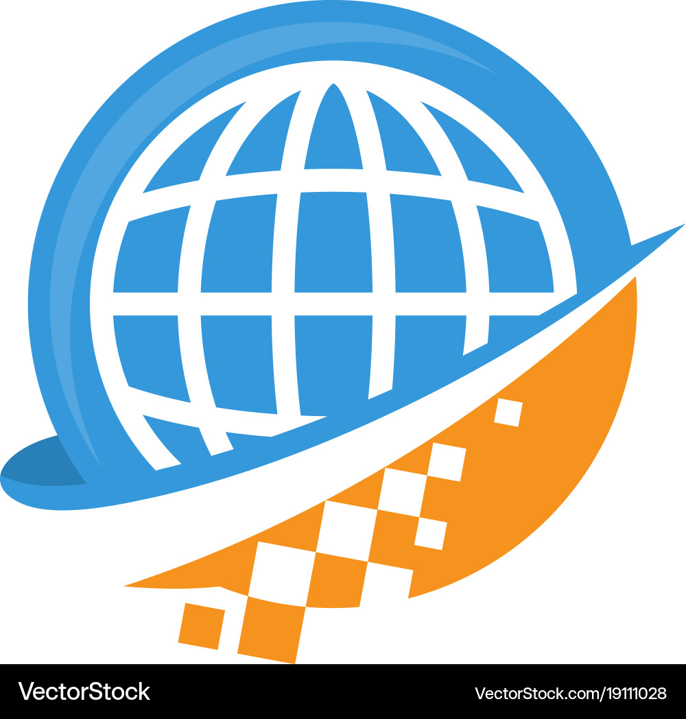 Global Data Network Icon vector image