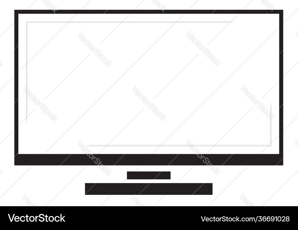 Monitor copy space Vector Image