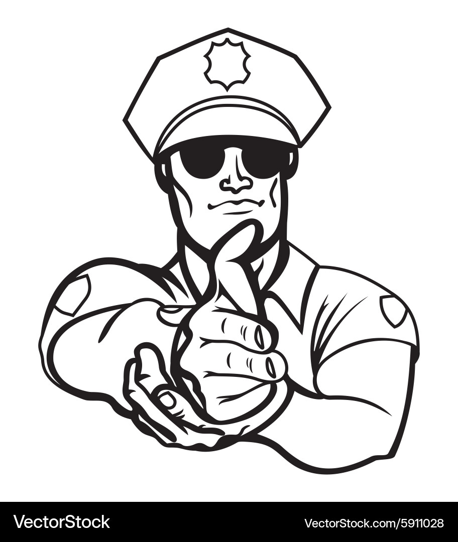 Police officer2 resize Vector Image