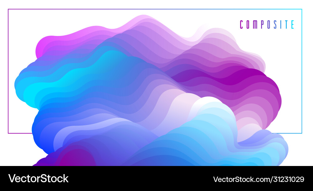 Abstract colorful fluid background dimensional Abstract colorful fluid background dimensional Vector Image