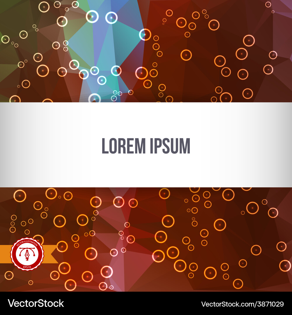 Abstract colorful triangles background vector image