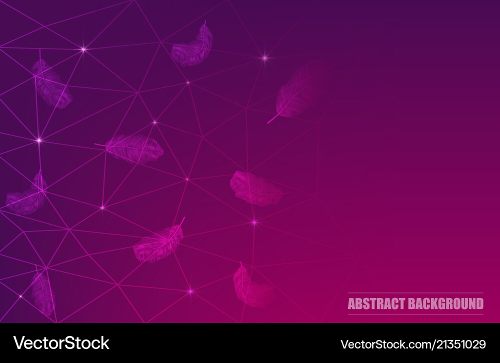 Abstract polygonal background with connecting Vector Image
