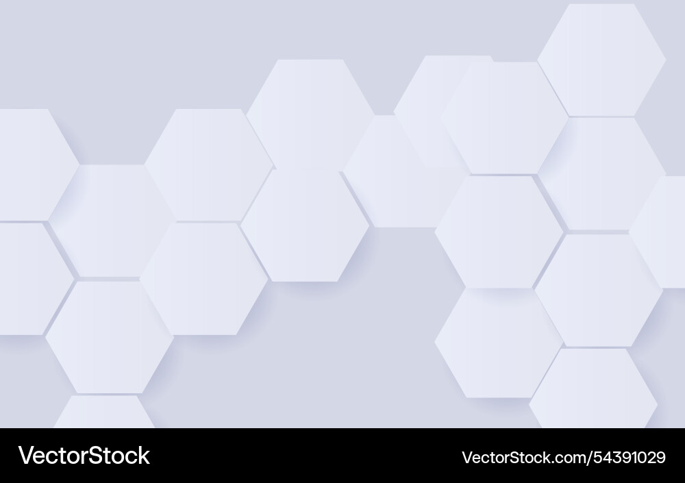 Abstract white hexagonal geometric background Abstract white hexagonal geometric background vector image