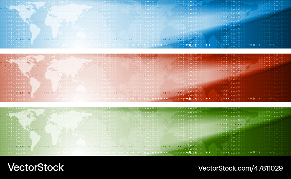 Abstrakte web-tech-Header-Design vektorbild