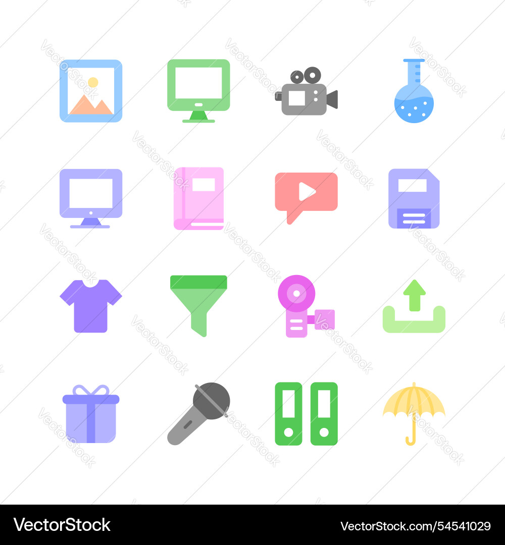 Collection of user interface and web icons ready vector image