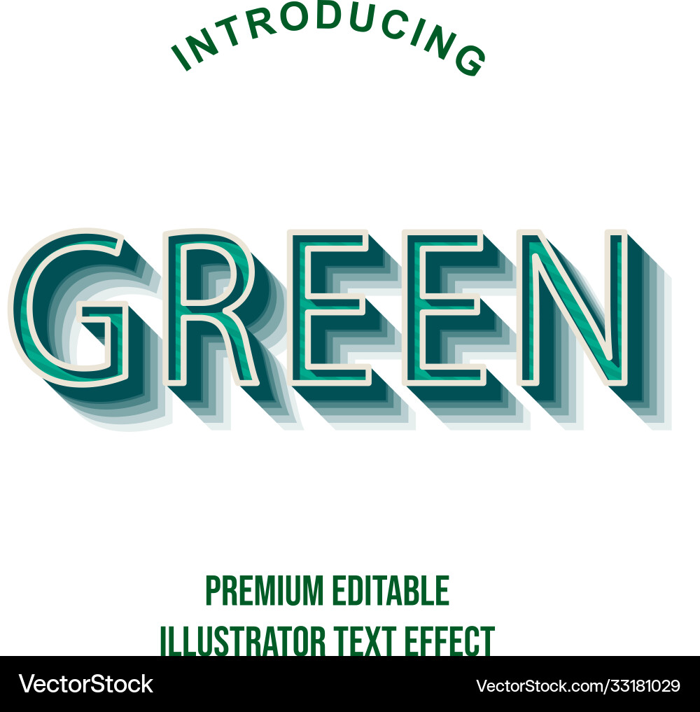 Editable text style effect typography template Vector Image