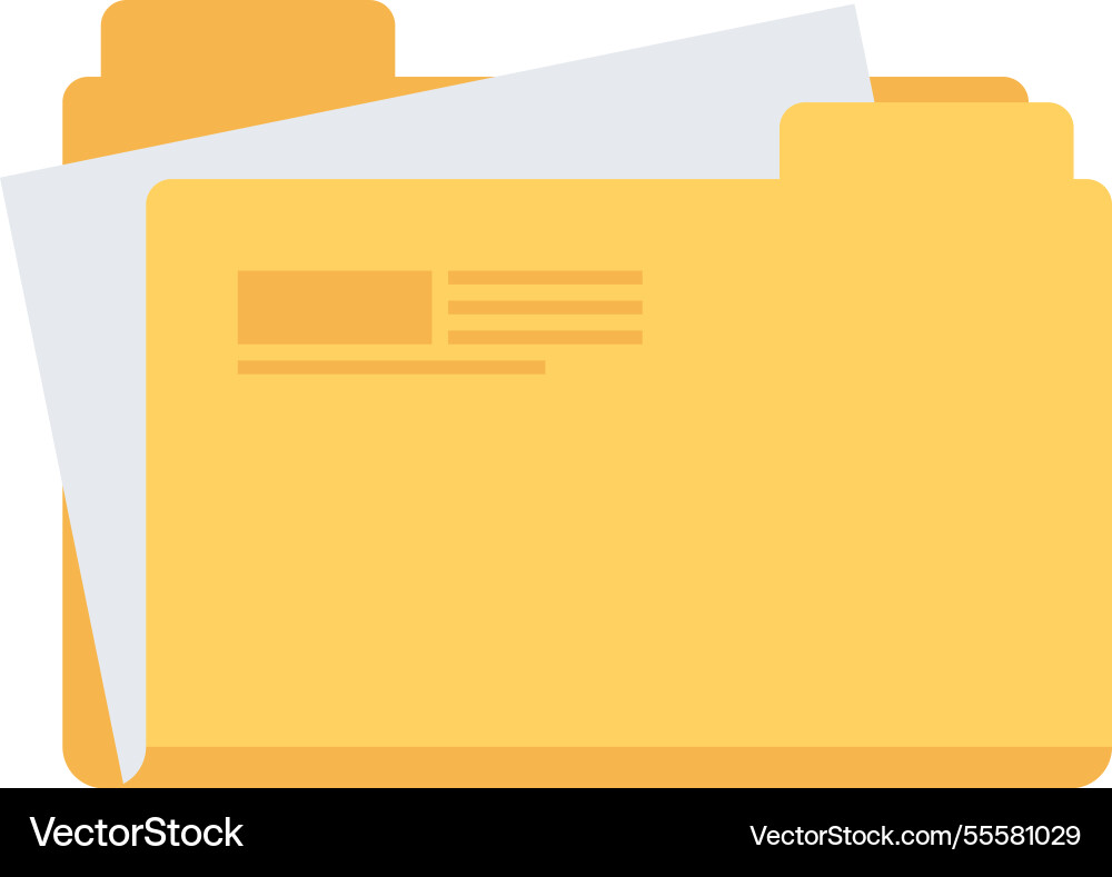 Files flat web icon concept Vector Image
