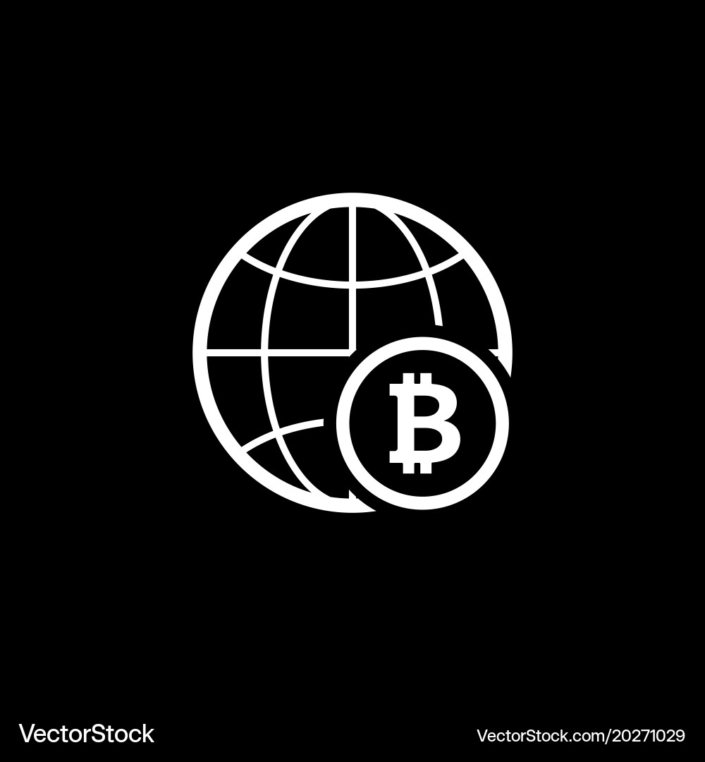 Global networking icon vector image