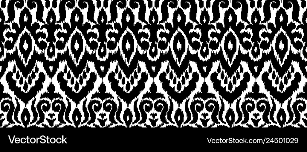 Ikat Seamless Pattern vector image