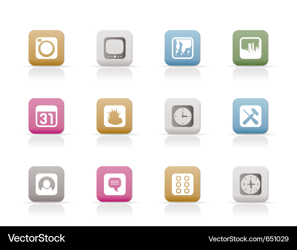 Mobile phone and computer icon Vector Image