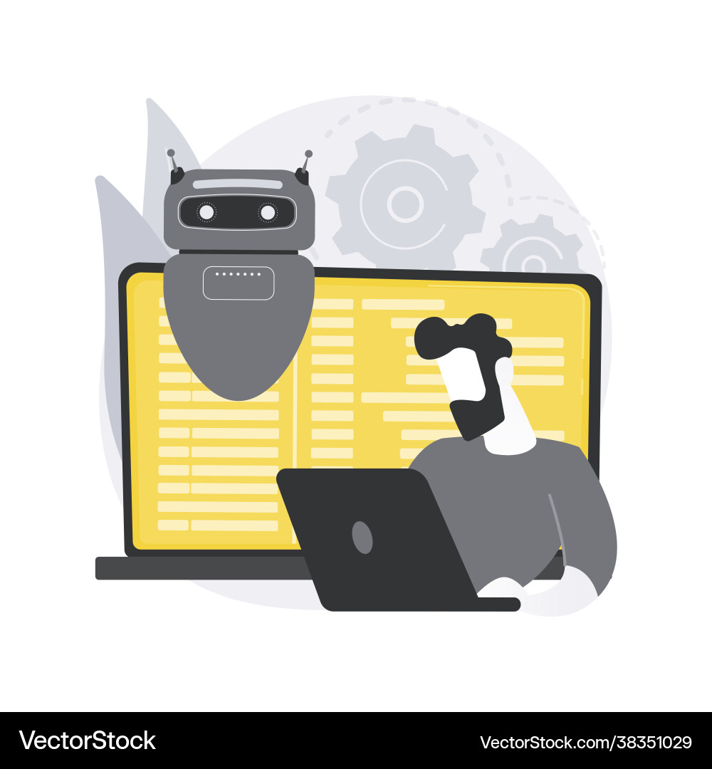 Open automation architecture abstract concept Open automation architecture abstract concept vector image
