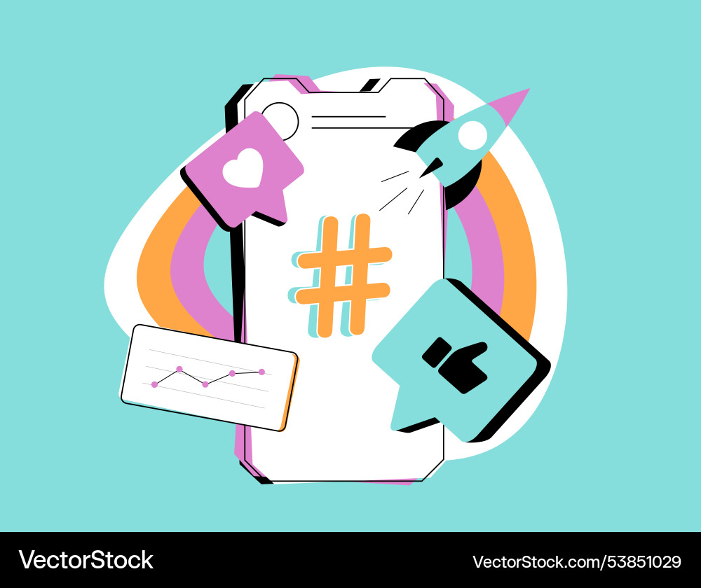 Optimizing posts for search visibility Optimizing posts for search visibility Vector Image