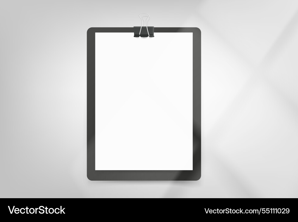 Paper diary on bright background with window vector image