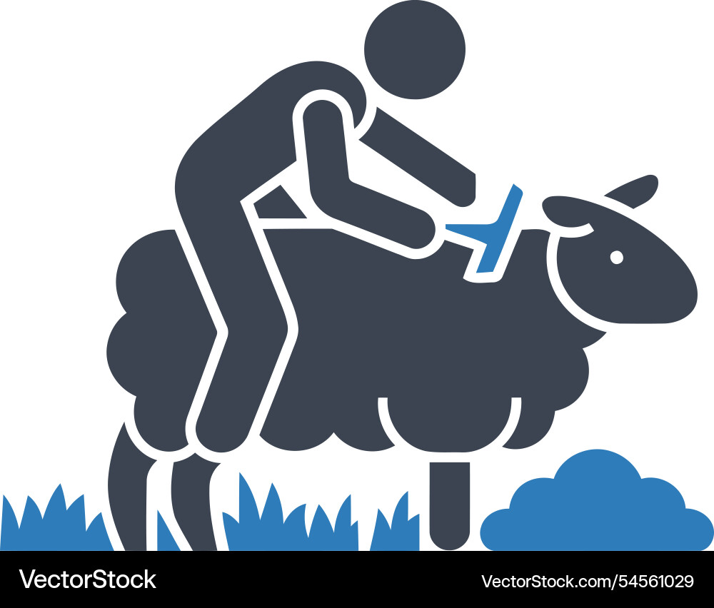 Sheep shearing icon Royalty Free Vector Image - VectorStock
