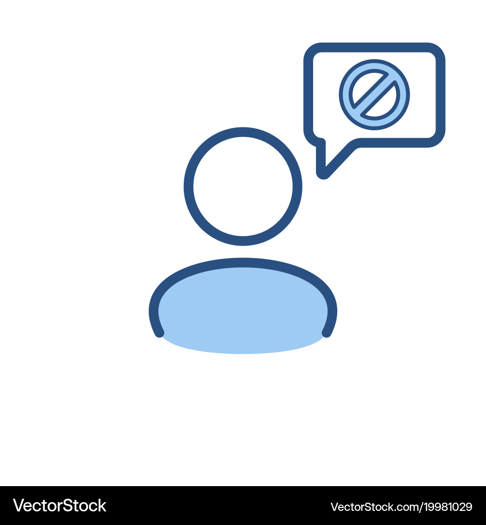 Speech bubble user icon communication Vector Image