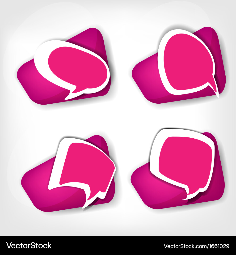 Speech bubble web icon vector image