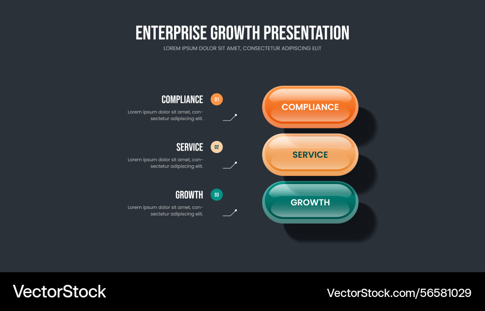 Visual launch three option diagram presentation Visual launch three option diagram presentation vector image