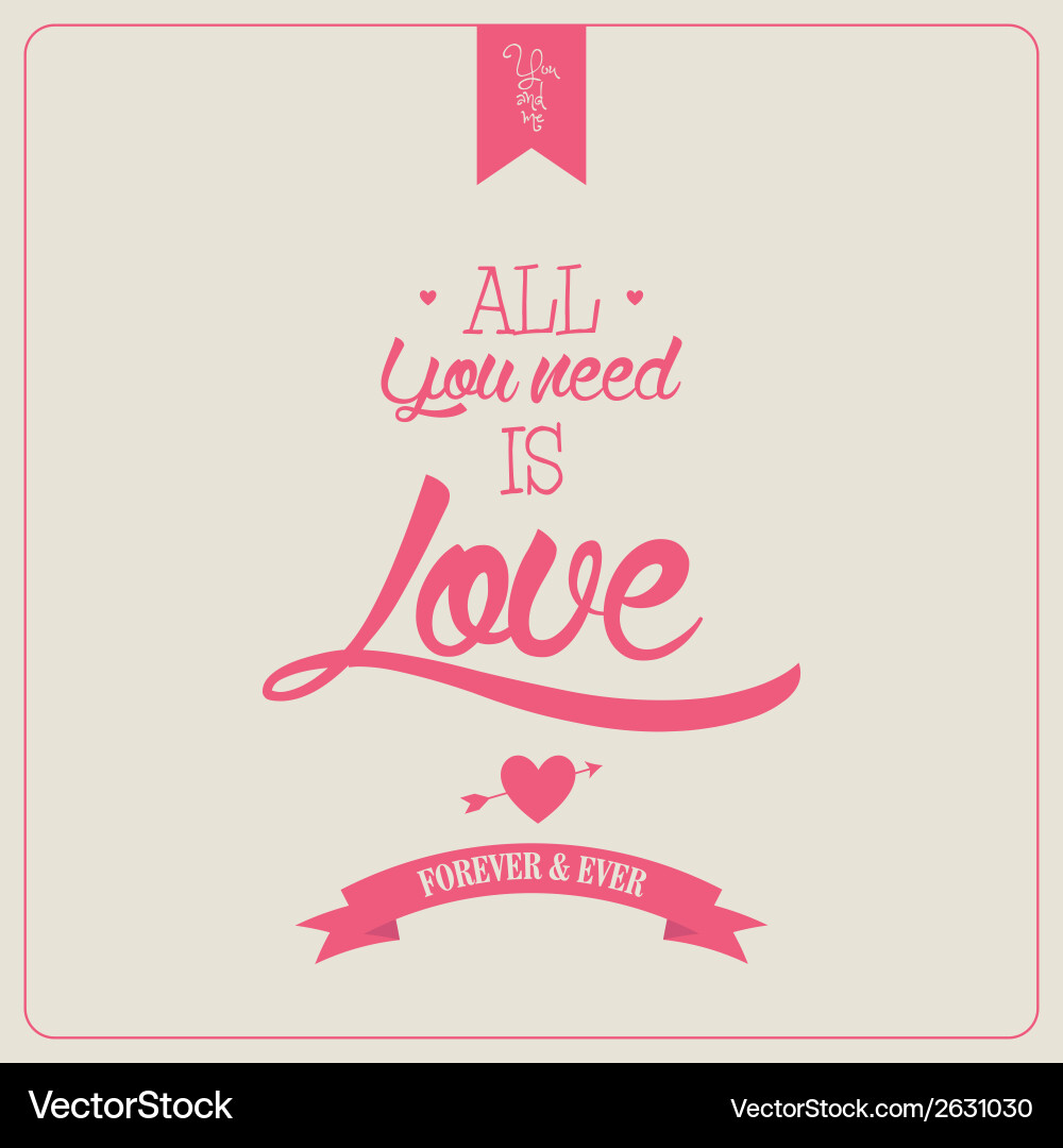Abstract love background with some special objects vector image