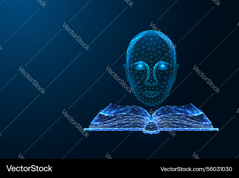 Ai-powered knowledge digital learning artificial Ai-powered knowledge digital learning artificial vector image