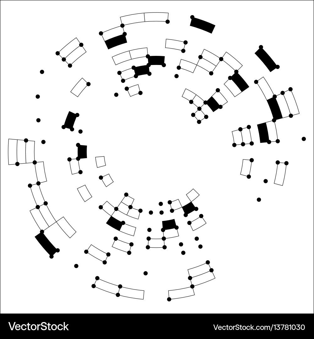 Digital Circuit Network vector image