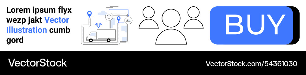 E-commerce concept with shipment tracking user E-commerce concept with shipment tracking user vector image