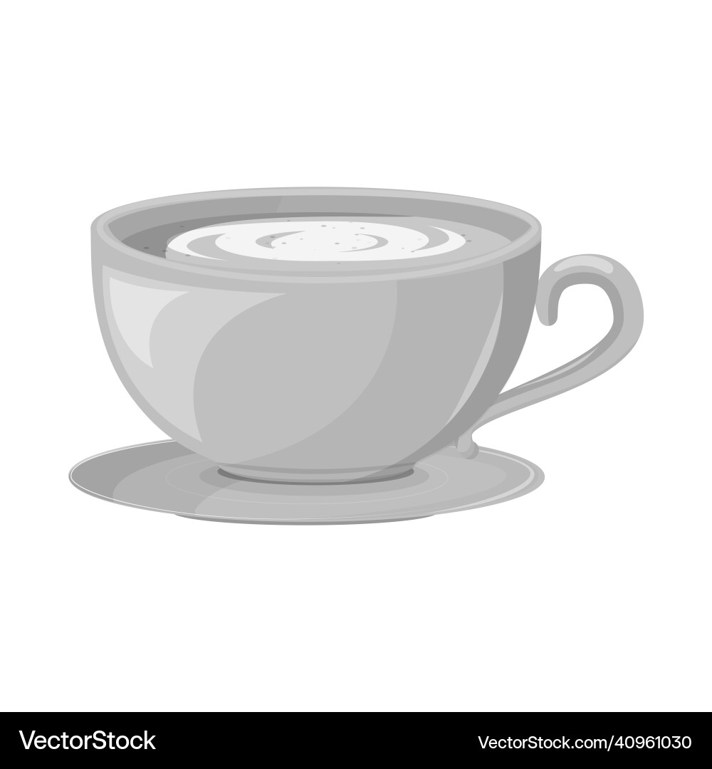 Isolated object of tea and green symbol web Vector Image