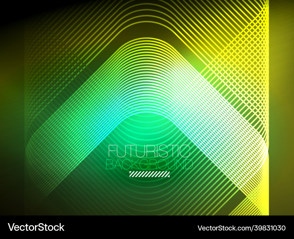 Neon color square shape lines abstract background Neon color square shape lines abstract background Vector Image