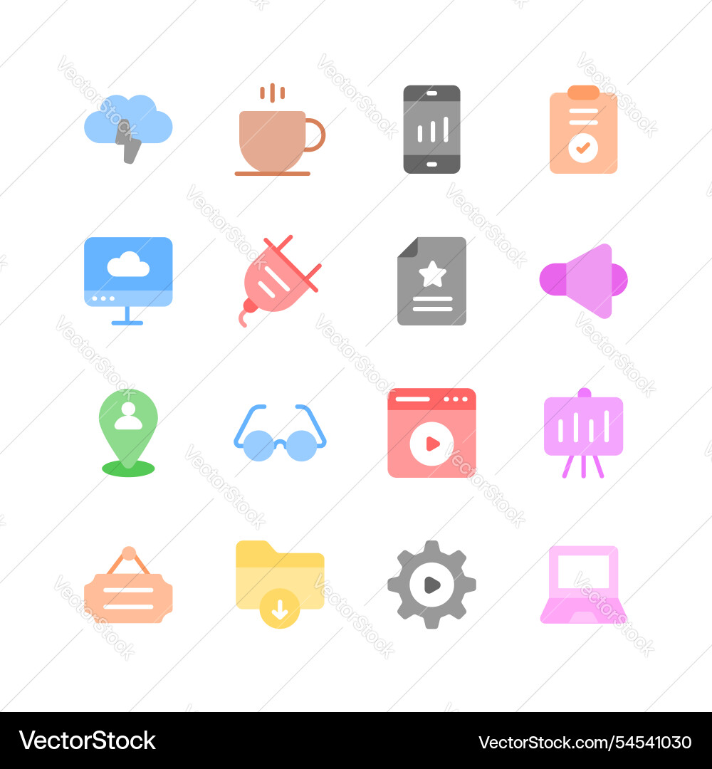Pack of web icons in modern design style user Pack of web icons in modern design style user vector image