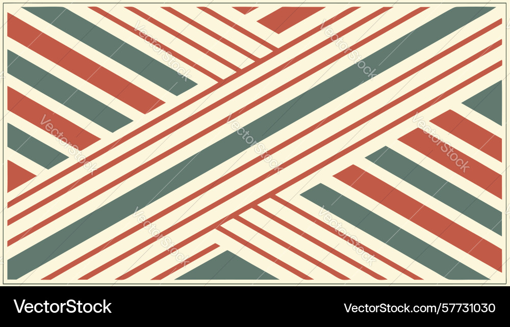 Retro diagonal stripes abstract pattern design Vector Image