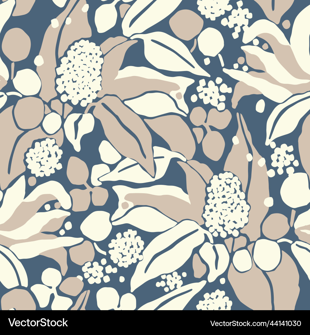 Simple abstract flower seamless pattern Simple abstract flower seamless pattern vector image
