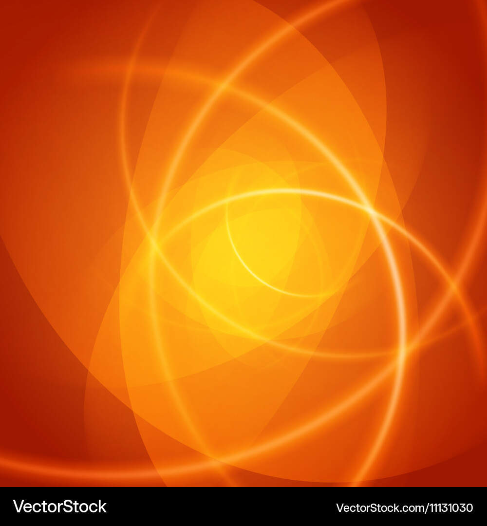 Smooth light orange waves lines abstract Vector Image