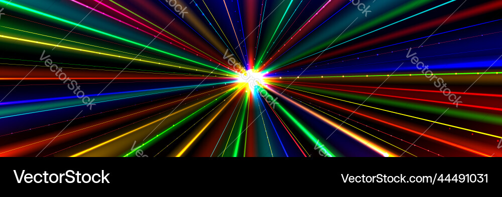 Abstract background with colorful straight lines vector image