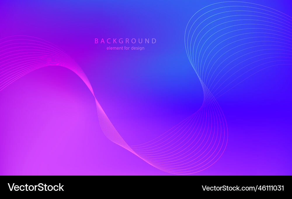 Abstract gradient background wave element Abstract gradient background wave element vector image