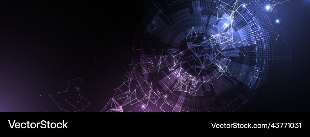 Abstract technology background with plexus effect Abstract technology background with plexus effect vector image