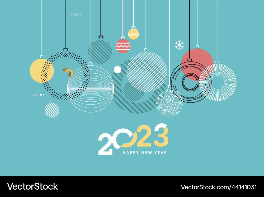 Frohes neues Jahr 2023 moderne Grußkarte Design Frohes neues Jahr 2023 moderne Grußkarte Design vektorbild