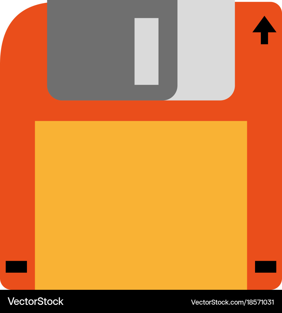 Old diskette database storage Vector Image