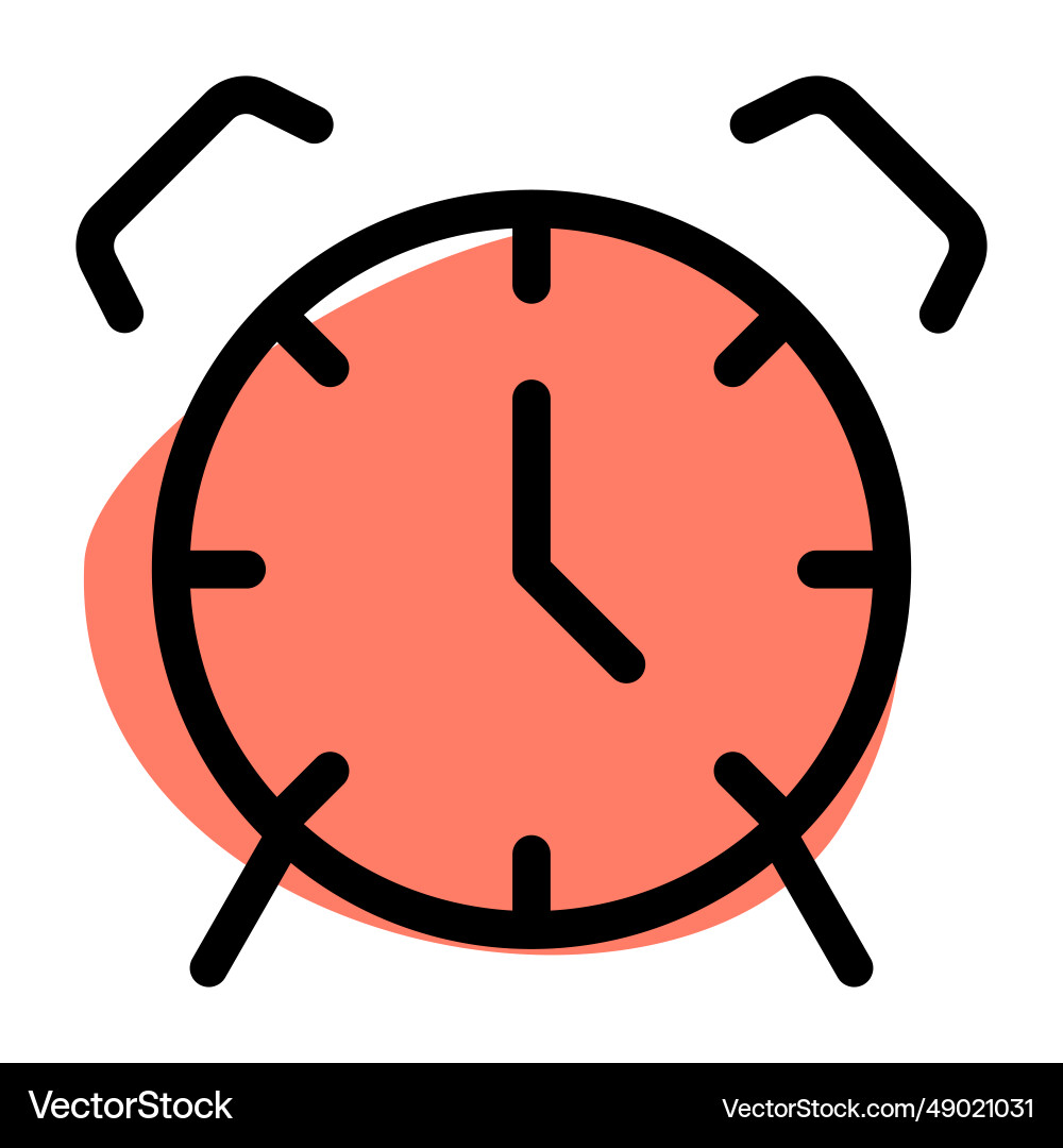 Time device with an audio alarm feature Vector Image