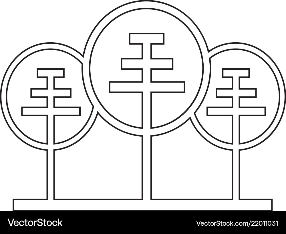 Tree icon vector image