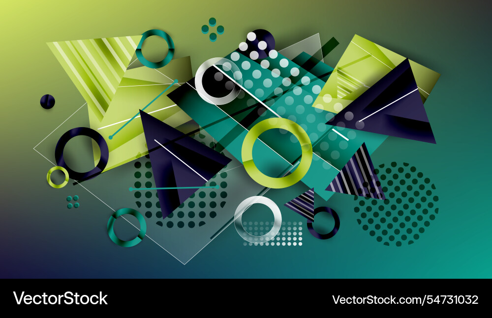 Abstract background - overlapping circles Vector Image