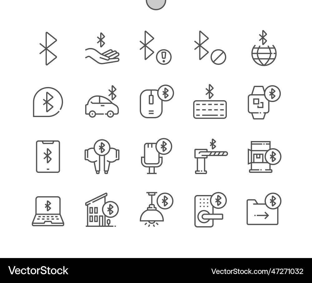 Bluetooth network connection mobile technology Bluetooth network connection mobile technology vector image