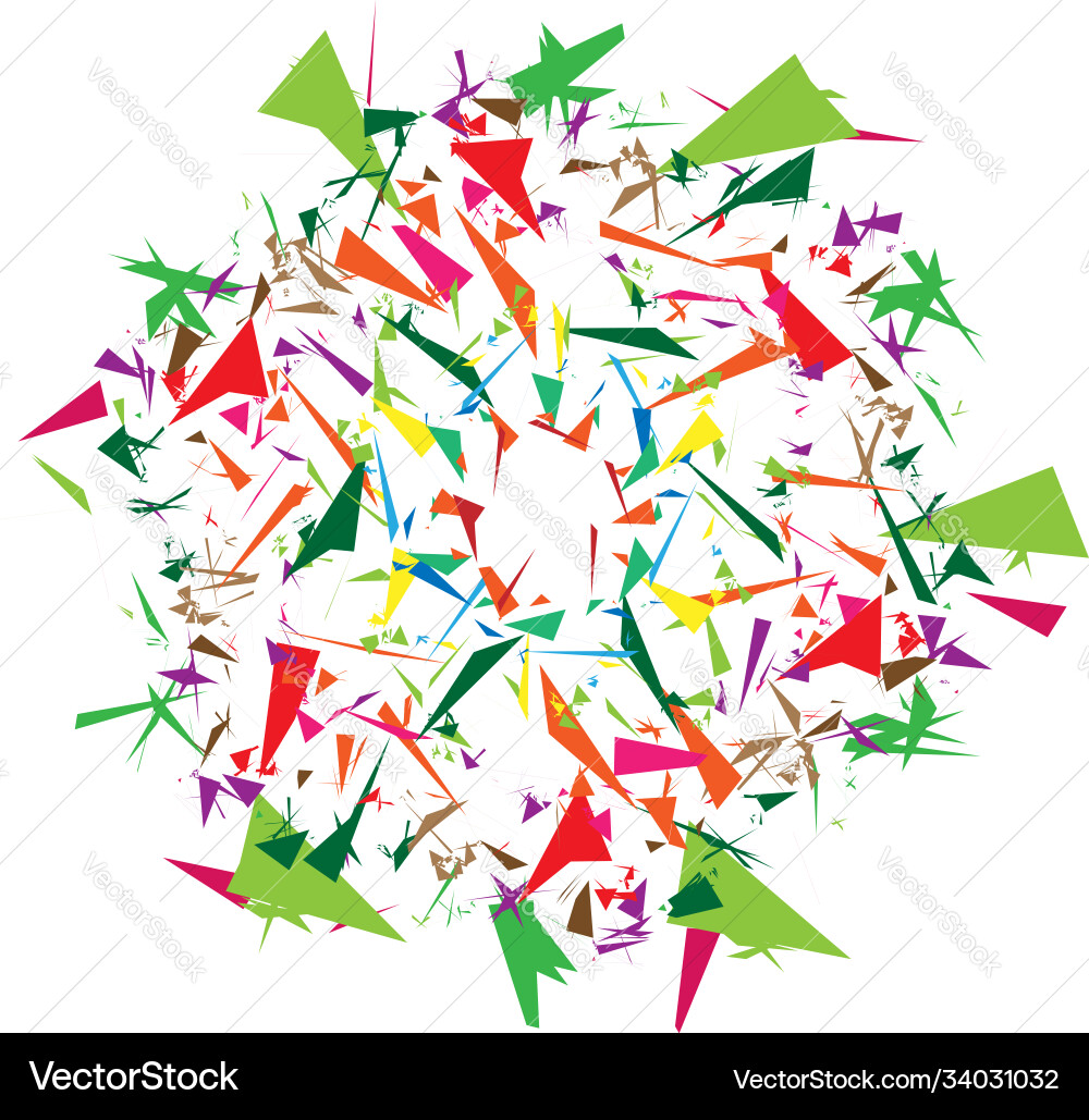 Colorful motifs abstract shapes circular pattern Vector Image