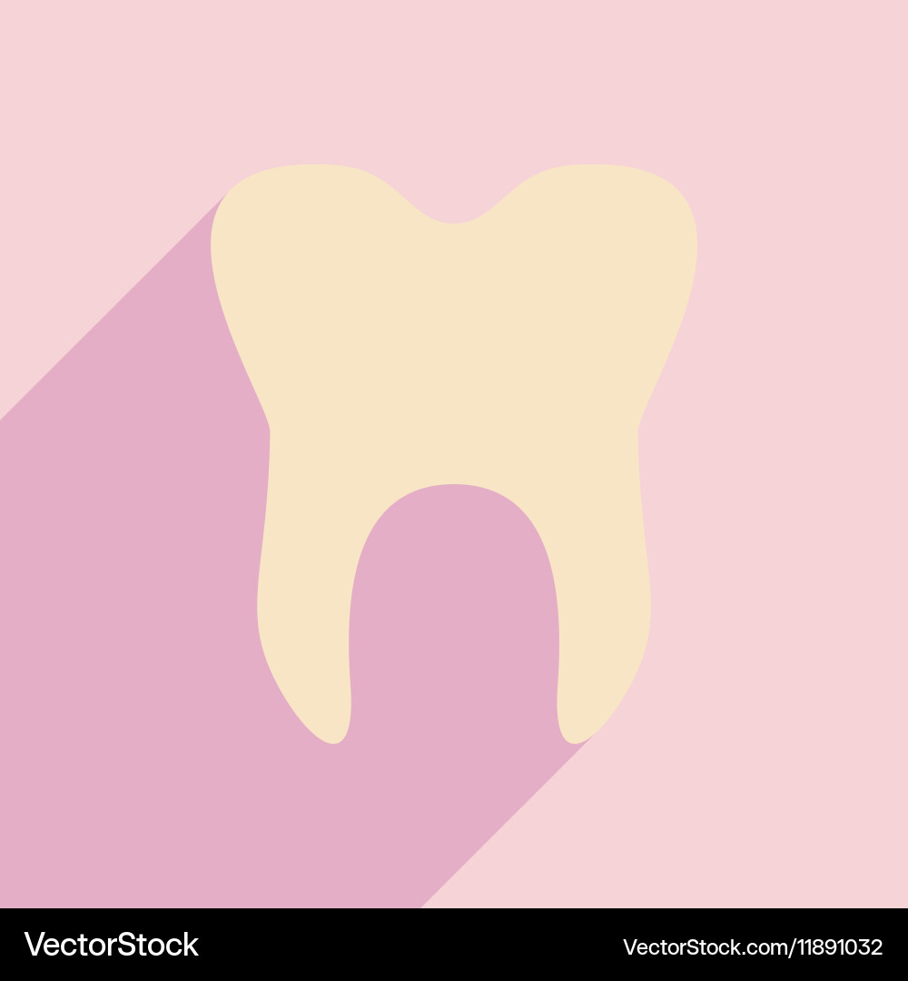 Flat with shadow icon and mobile application vector image