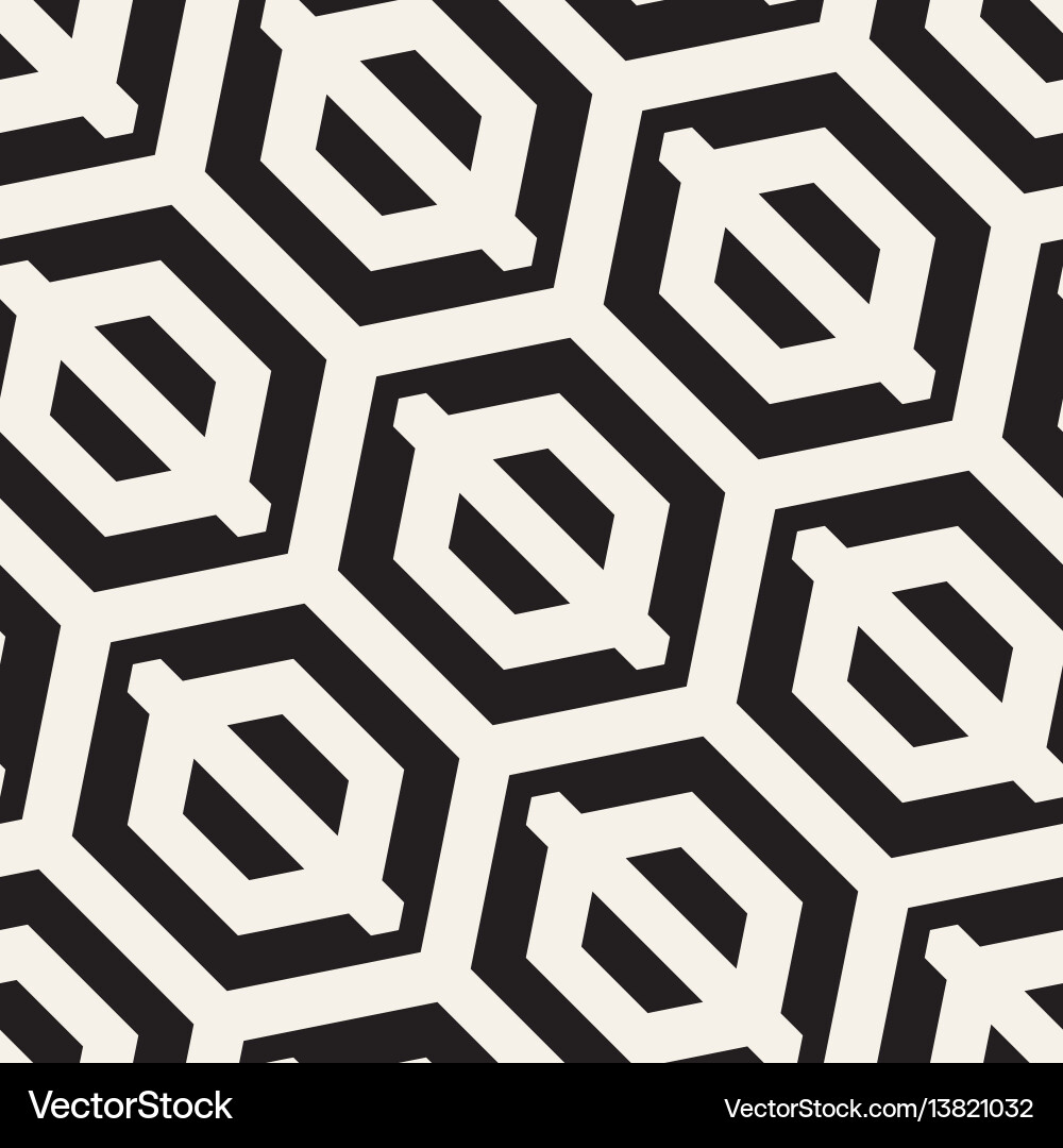 Hexagonal Lattice Pattern vector image